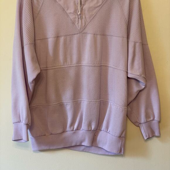 Vintage 1980s XL Lavon purple pullover sweater cabincore ribbed casual pastel - Picture 3 of 8